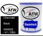 Preview: Chevrolet, Black, WA8555 / 41 / GBA: 1L Lackdose, von ATW Autoteile West.